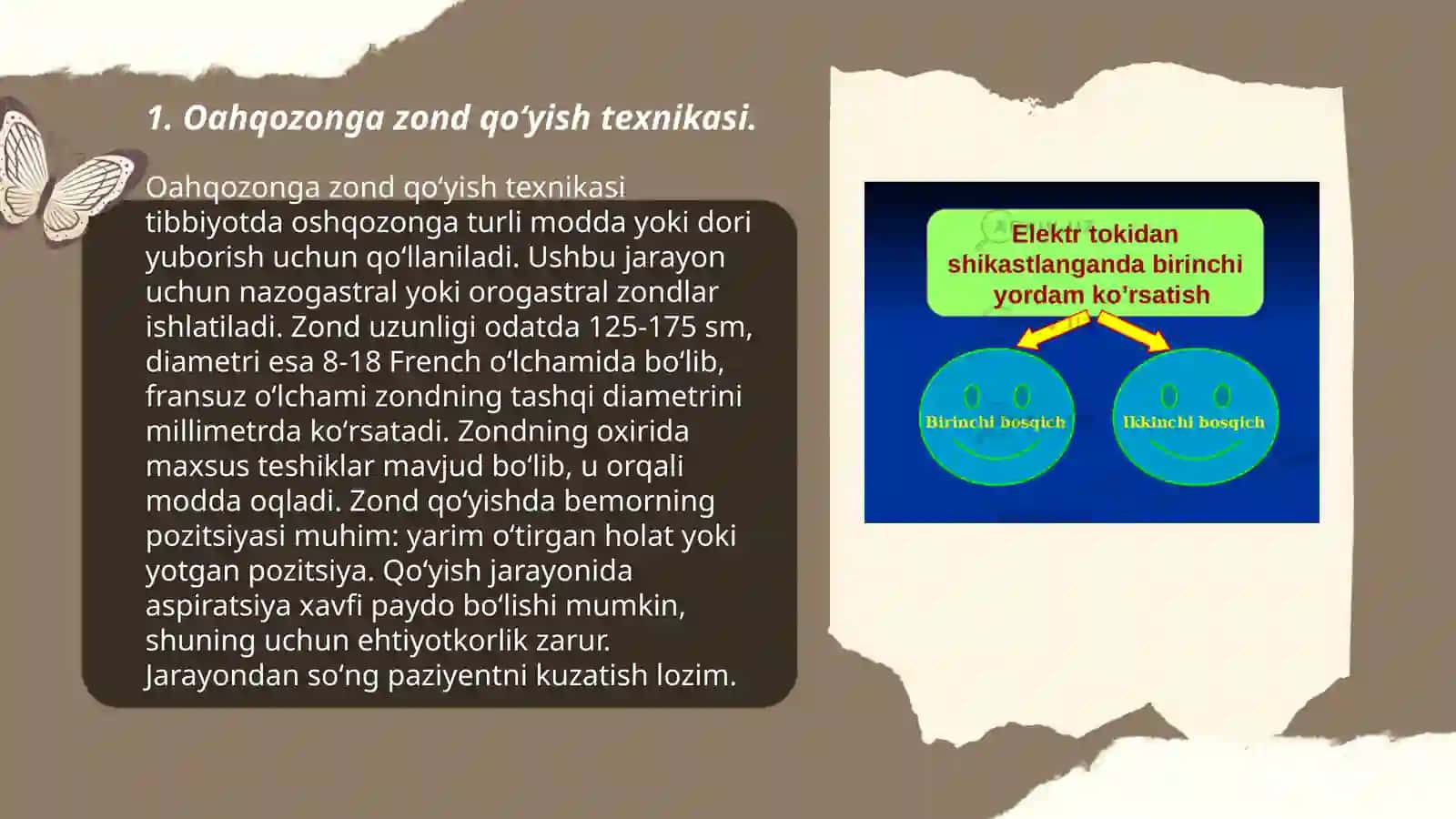 Oahqozonga zond qoʻyish texnikasi 3