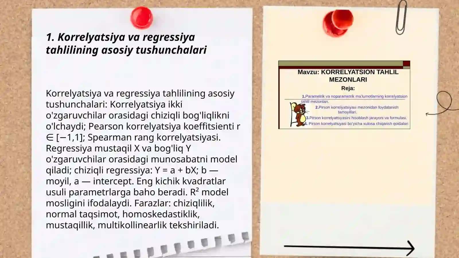 Korrelyatsion va regression tahlil usullari 3