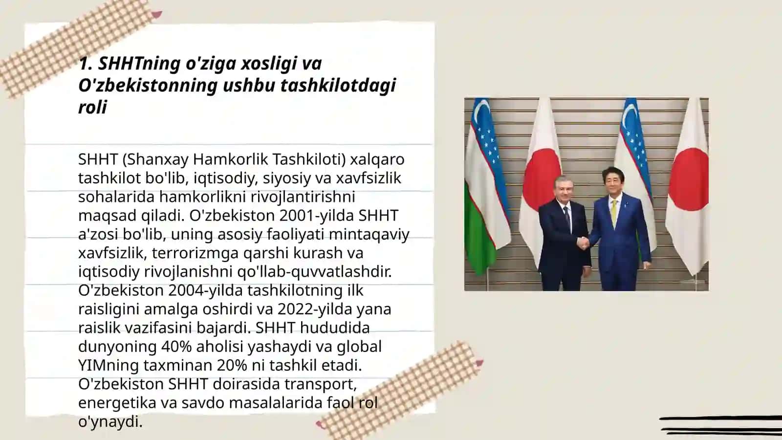 O'zbekistonning SHHT bilan aloqalari 3