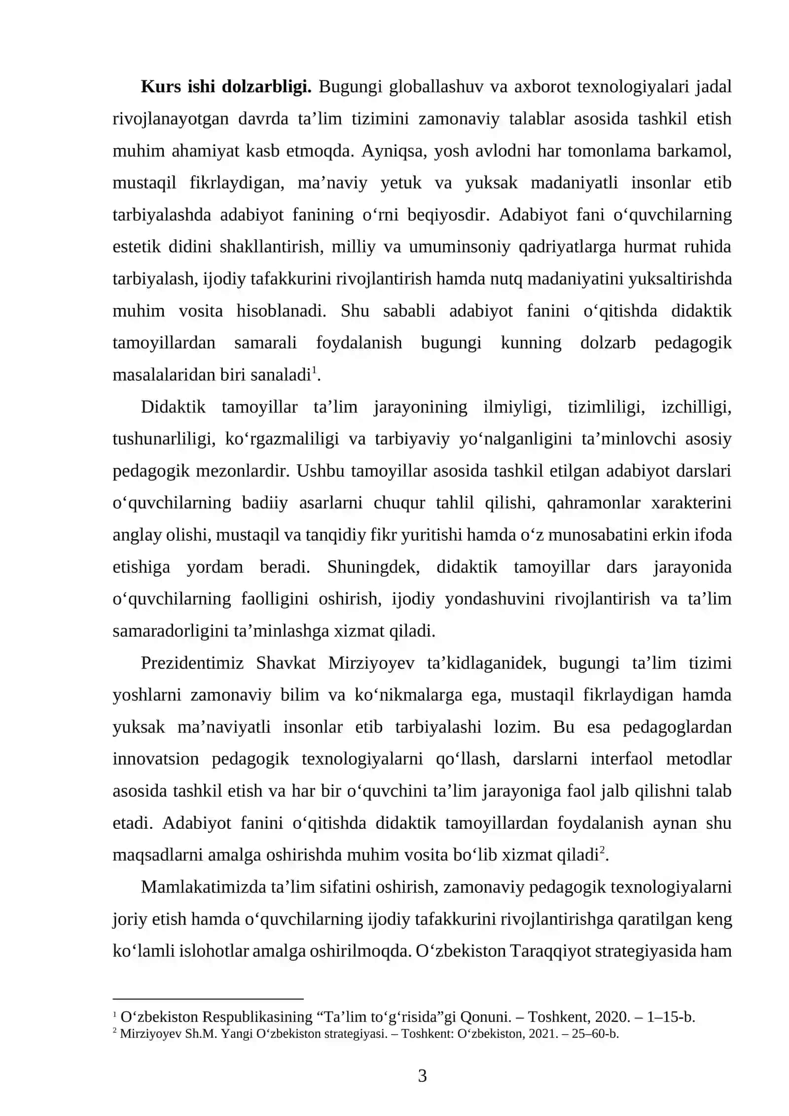 ADABIYOT FANINI OʻQITISHDA DIDAKTIK TAMOYILLARNING ROʻLI 3