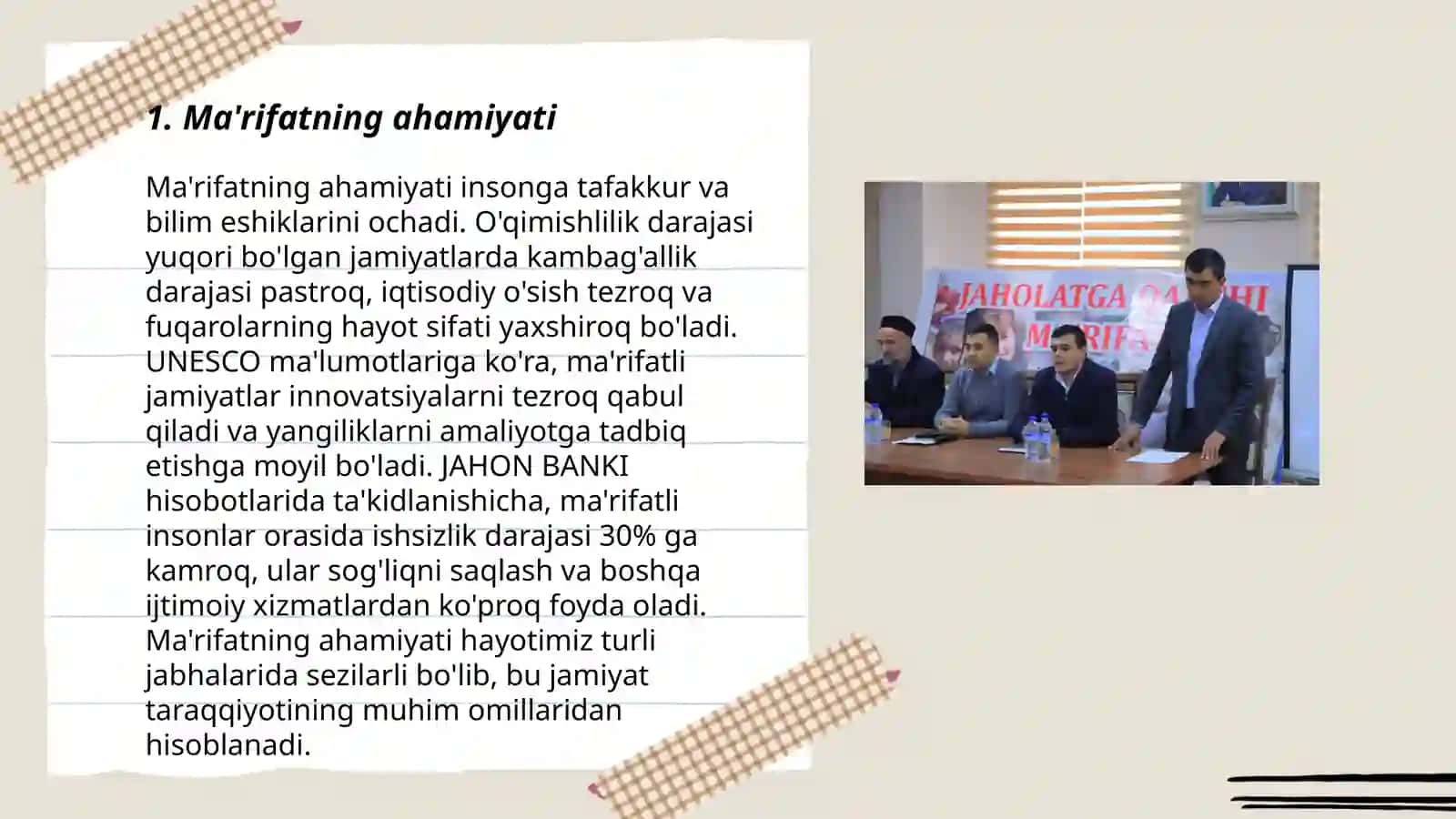 Jaholatga qarshi ma`rifat 3