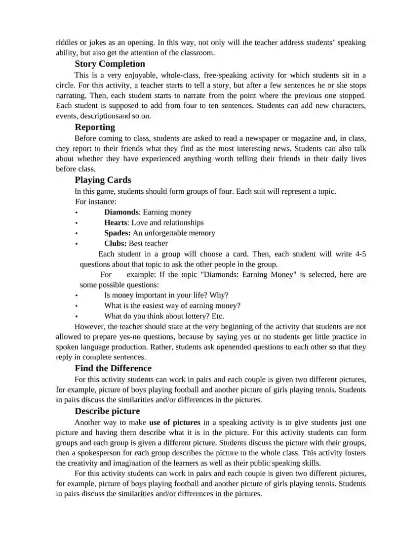 TEACHER'S ROLE IN SPEAKING ACTIVITIES 3