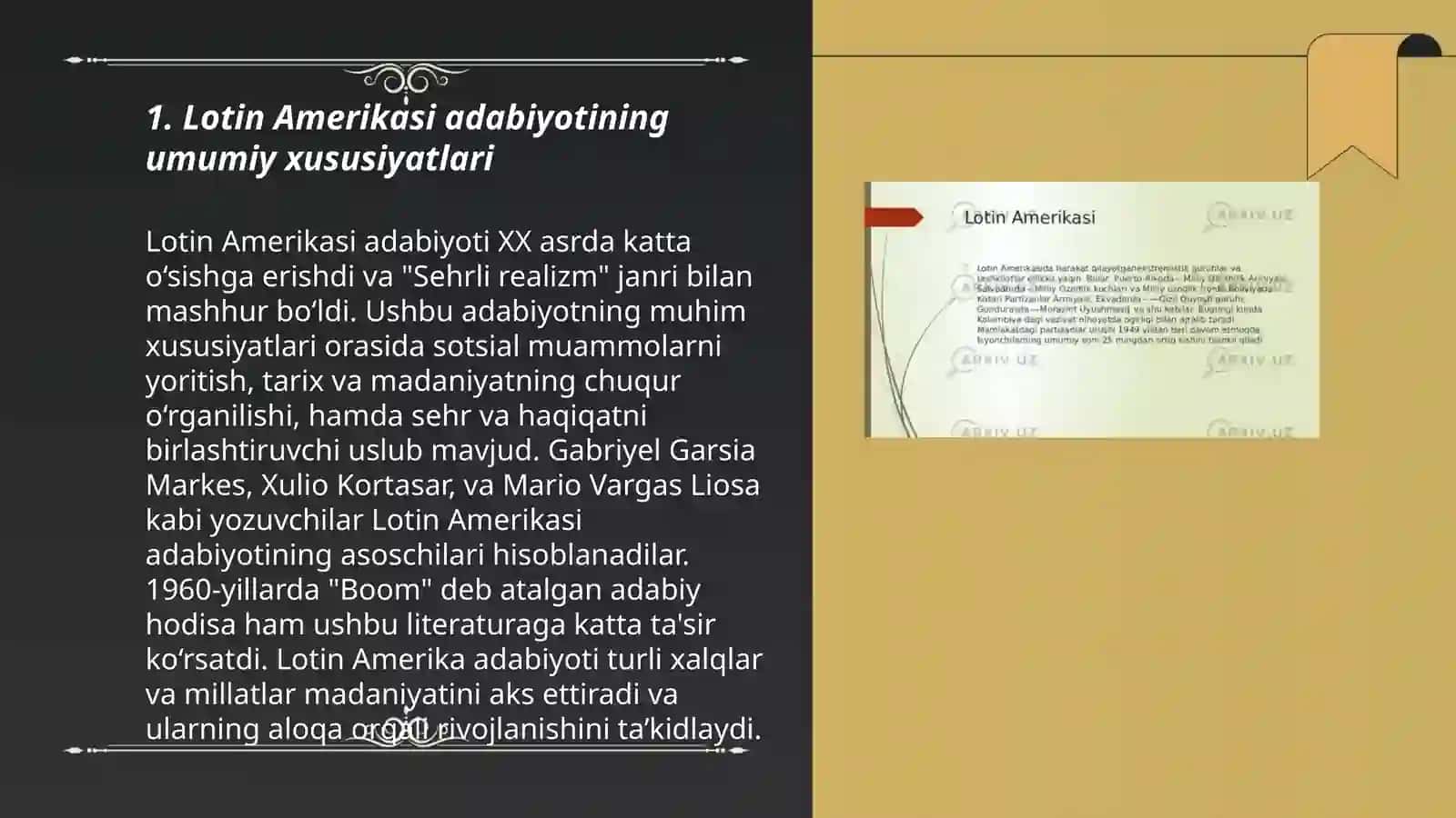 Lotin Amerikasi adabiyoti 3