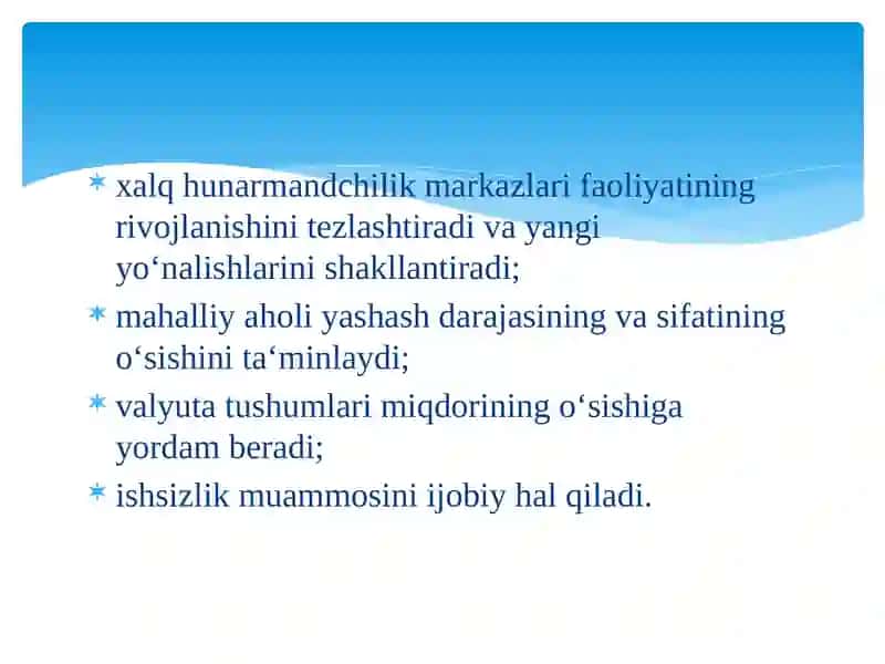 Turistik xizmatlar va mahsulotlar 3
