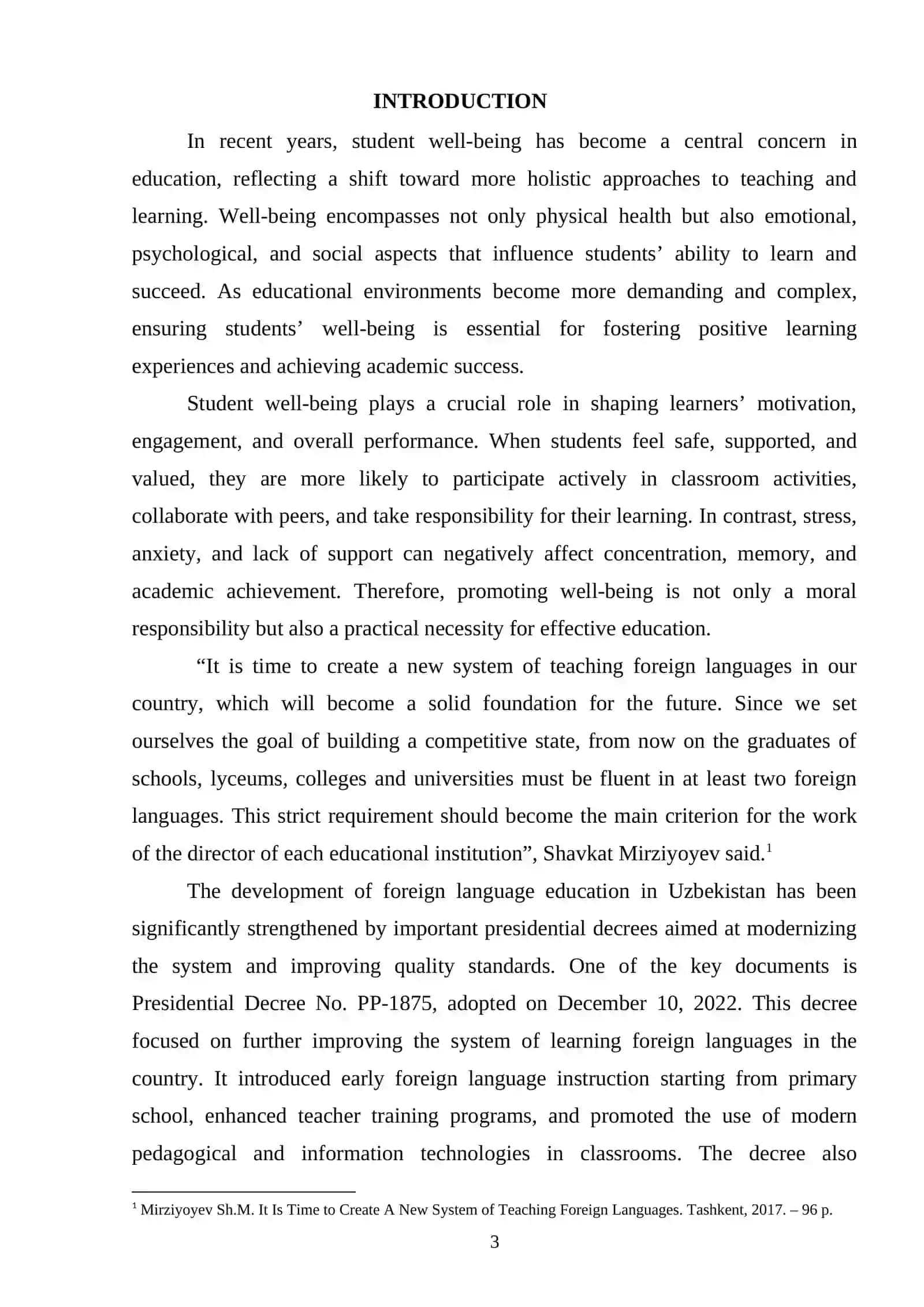 The importance of student Well-Being 3