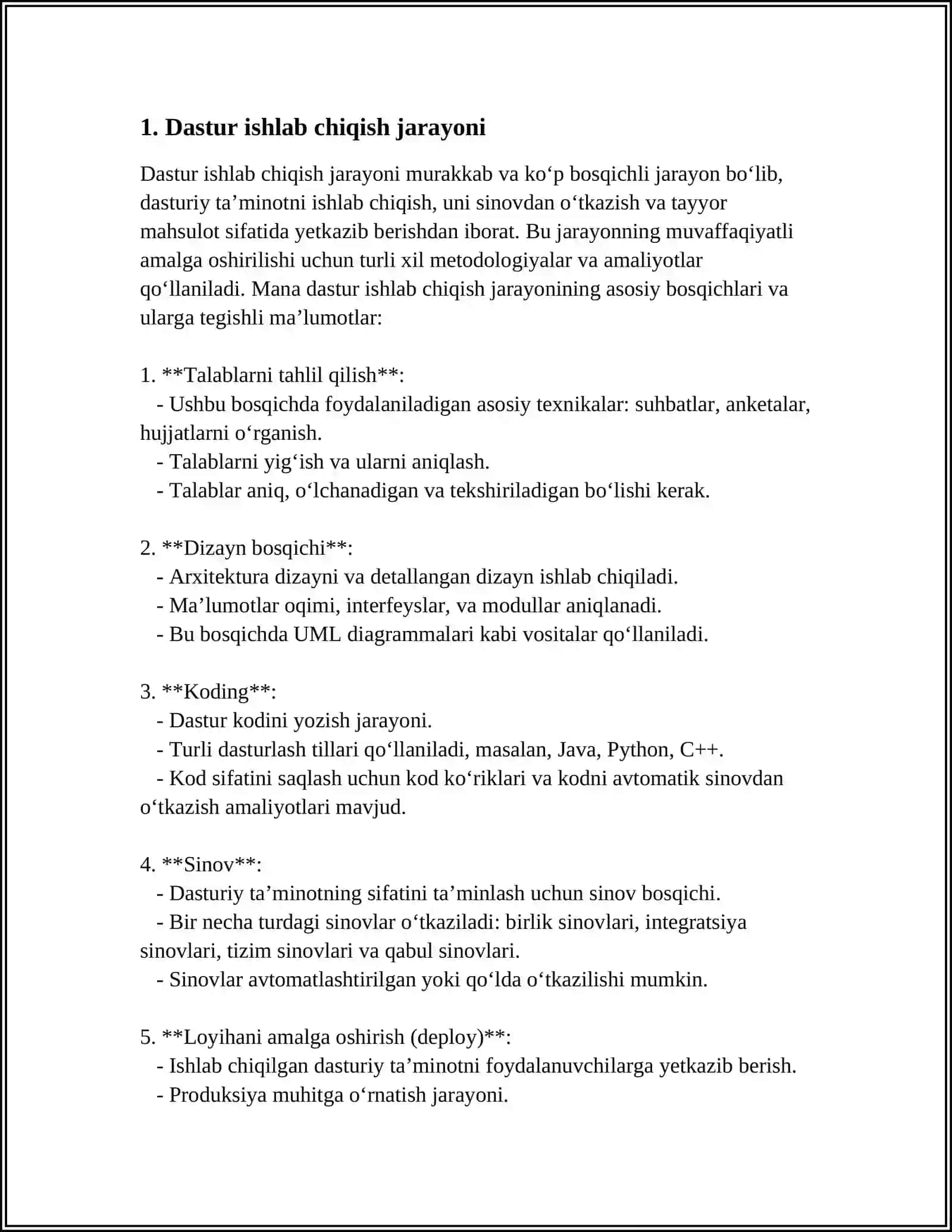 DASTURLARSH TEXNOLOGIYALARI UCHUN VOSITALAR 3