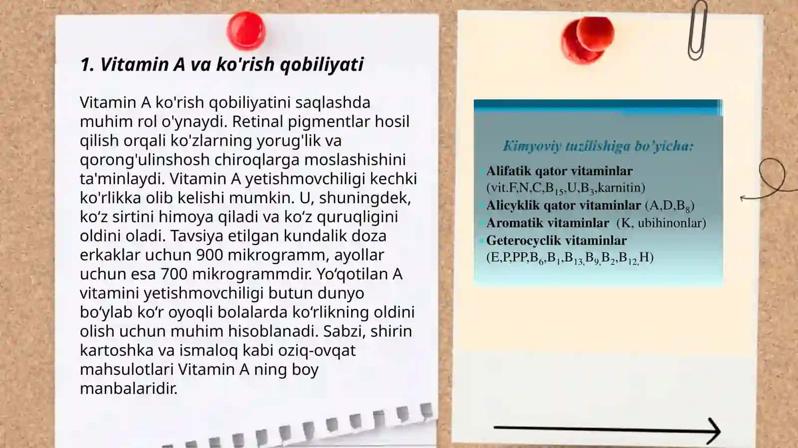 Vitaminlar va ularning tasiri 3