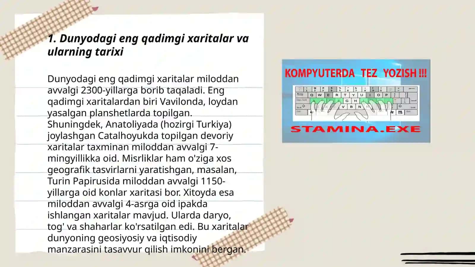 Dunyodagi eng qadimgi xaritalar va ularning tarixi 3