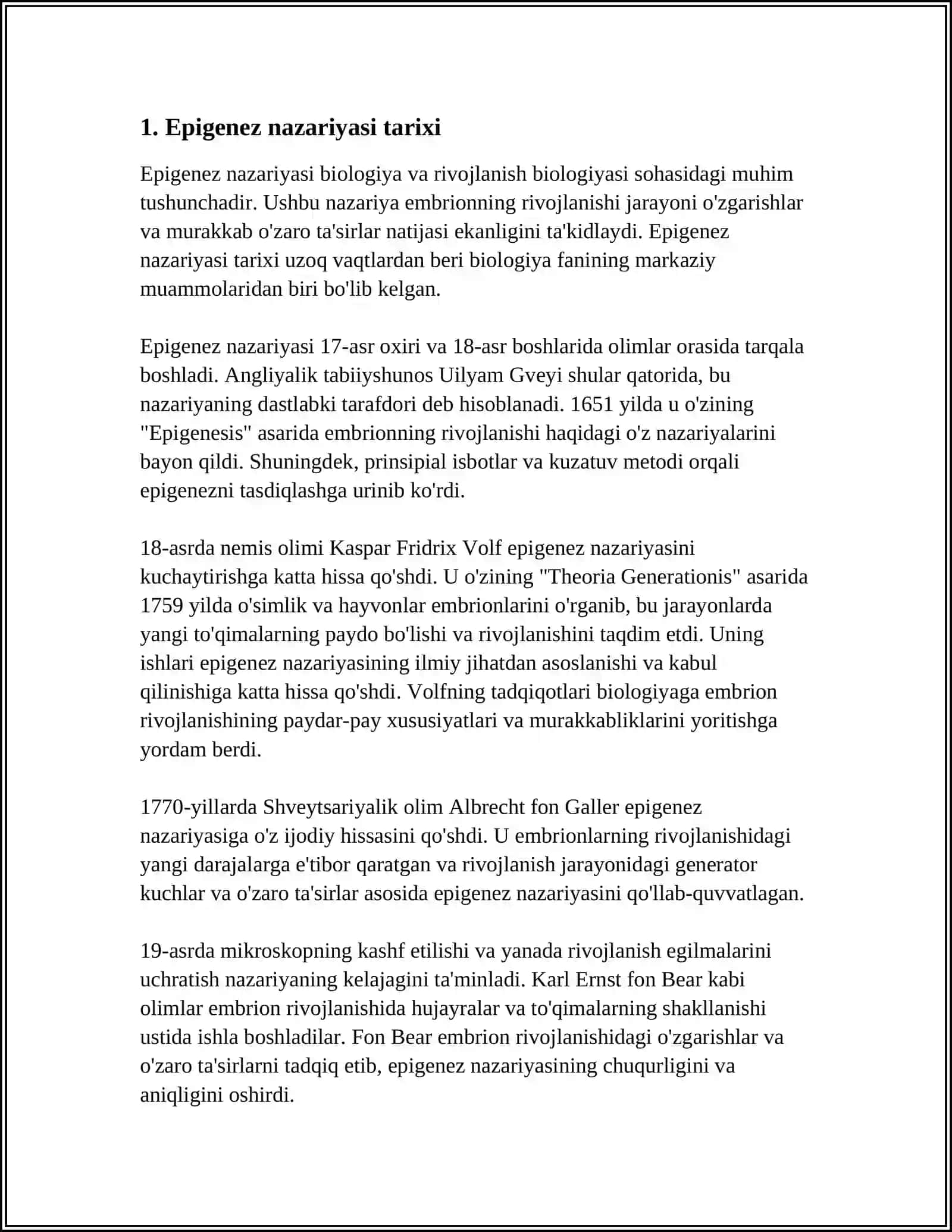 EPIGENEZ VA PREFORNIZM OQIMLARI 3