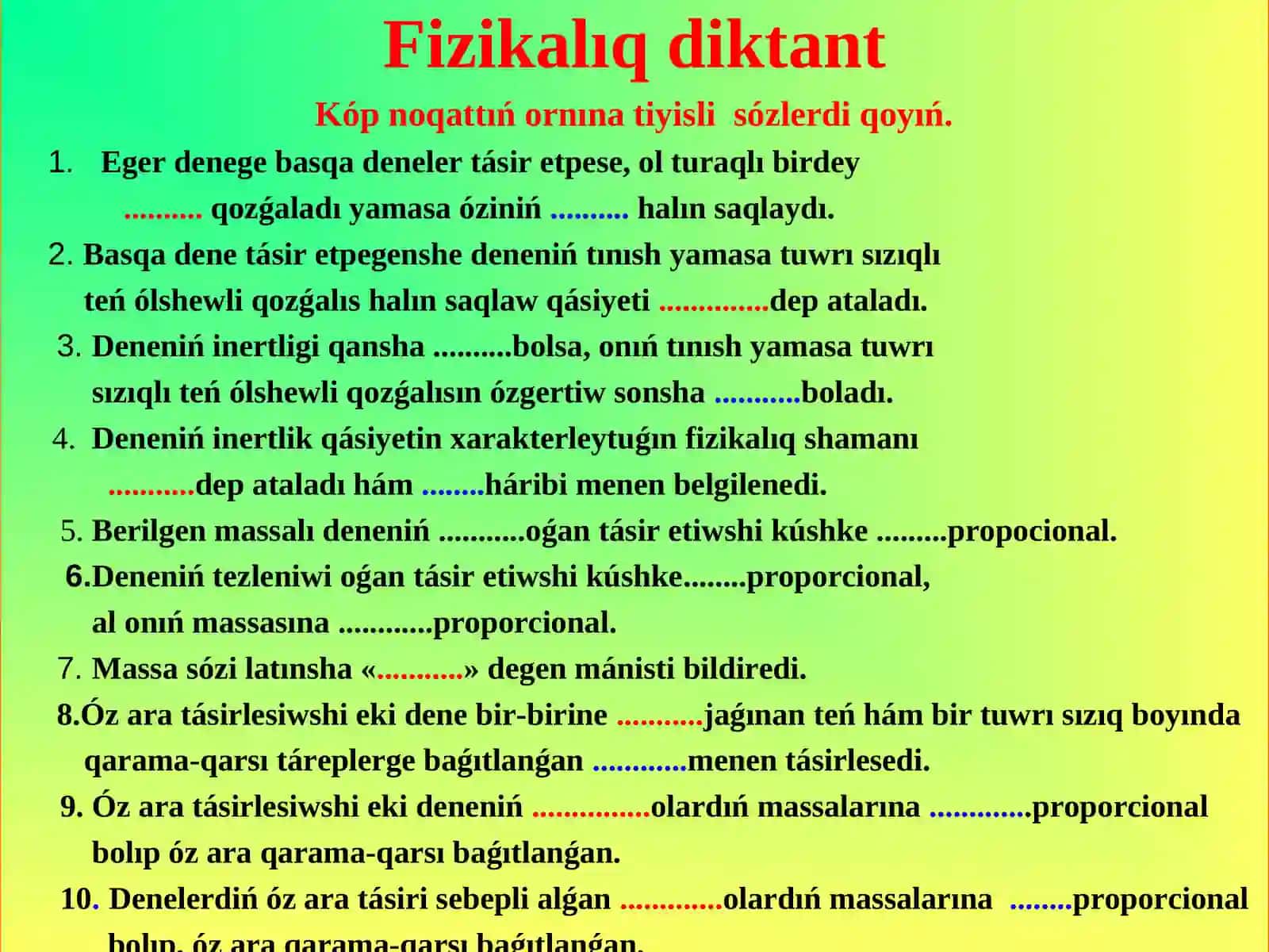 Fizika páni ámeliyatshisi 3