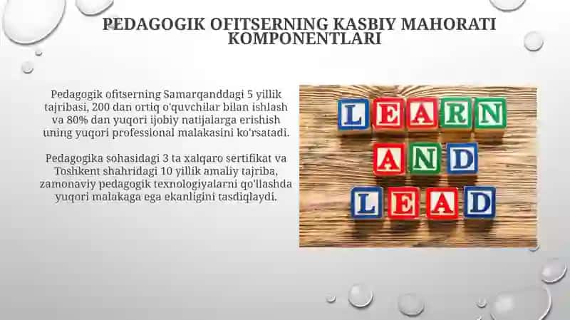 Pedagogik Ofitserning Tarkibiy Qismlari 3