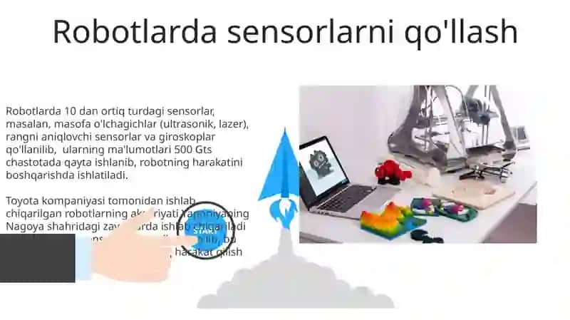 Robototexnikada Sensorlarning dasturlanishi 3