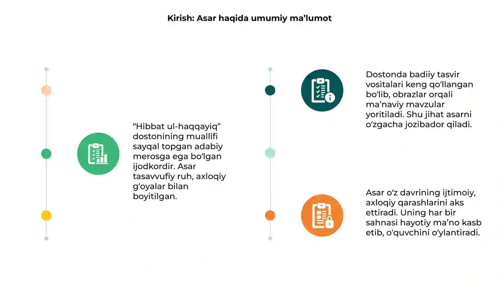 Hibbat ul-haqqayiq dostonining badiiy xususiyatlari 3