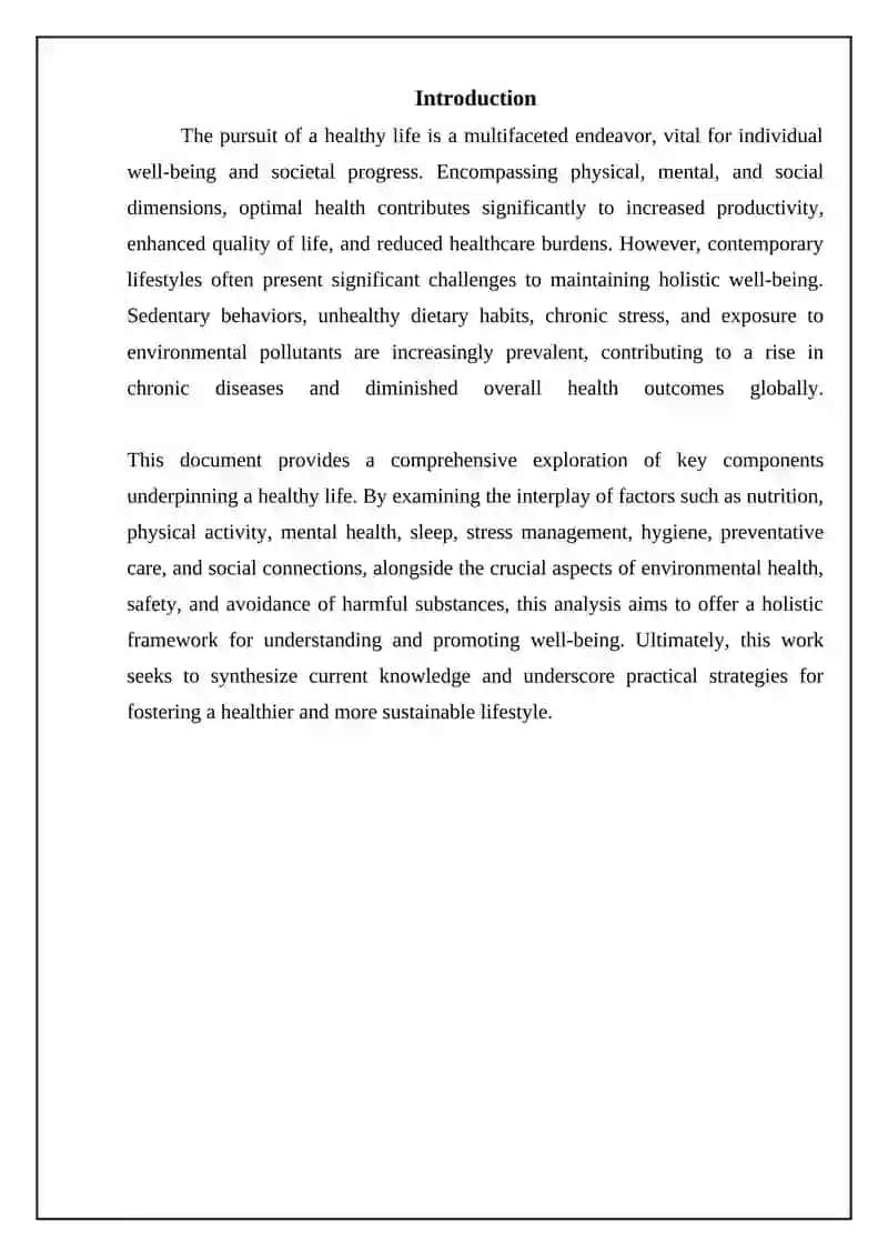 Pillars of a Healthy Lifestyle 3