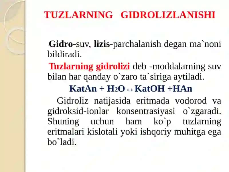 TUZLAR GIDROLIZI 3