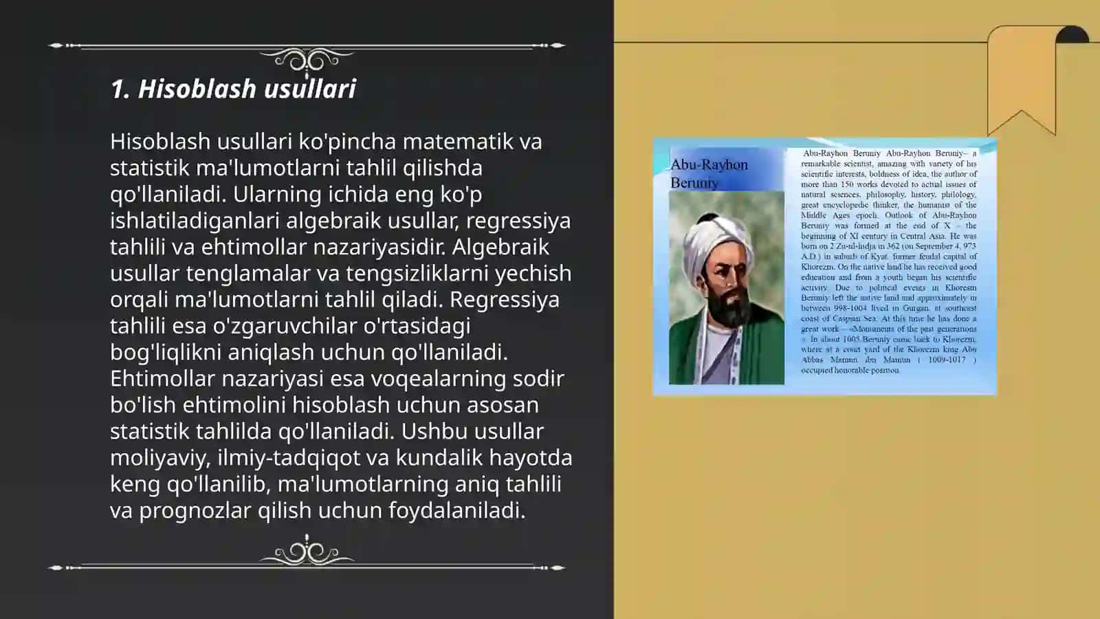Abu Rayhon Beruniyning matematik qarashlari 3