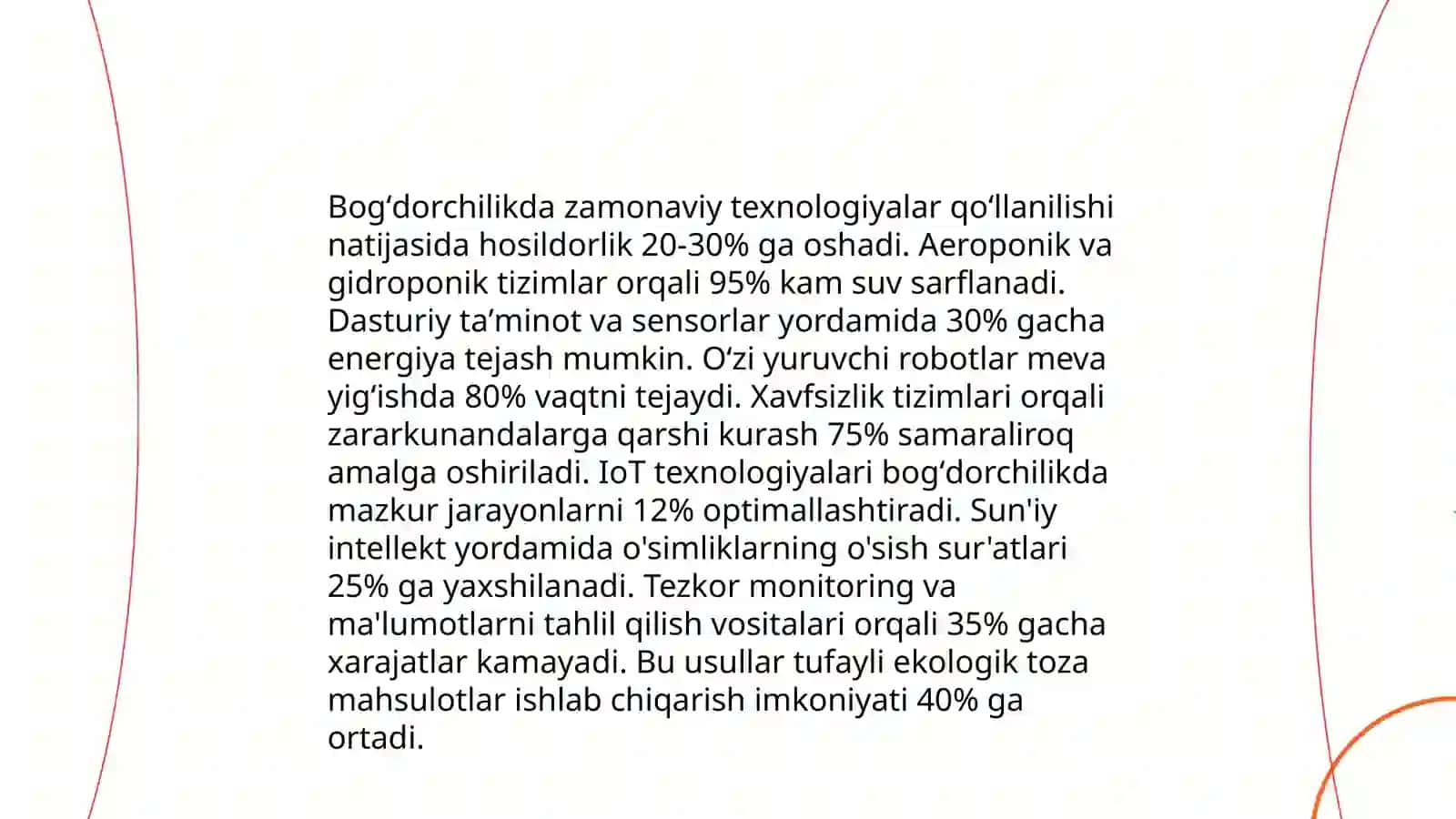 Bogʻdorchilikdagi agrotexnologiyalarni oʻrganish. Zamonaviy bogʻdorchilikni joriy etish 3