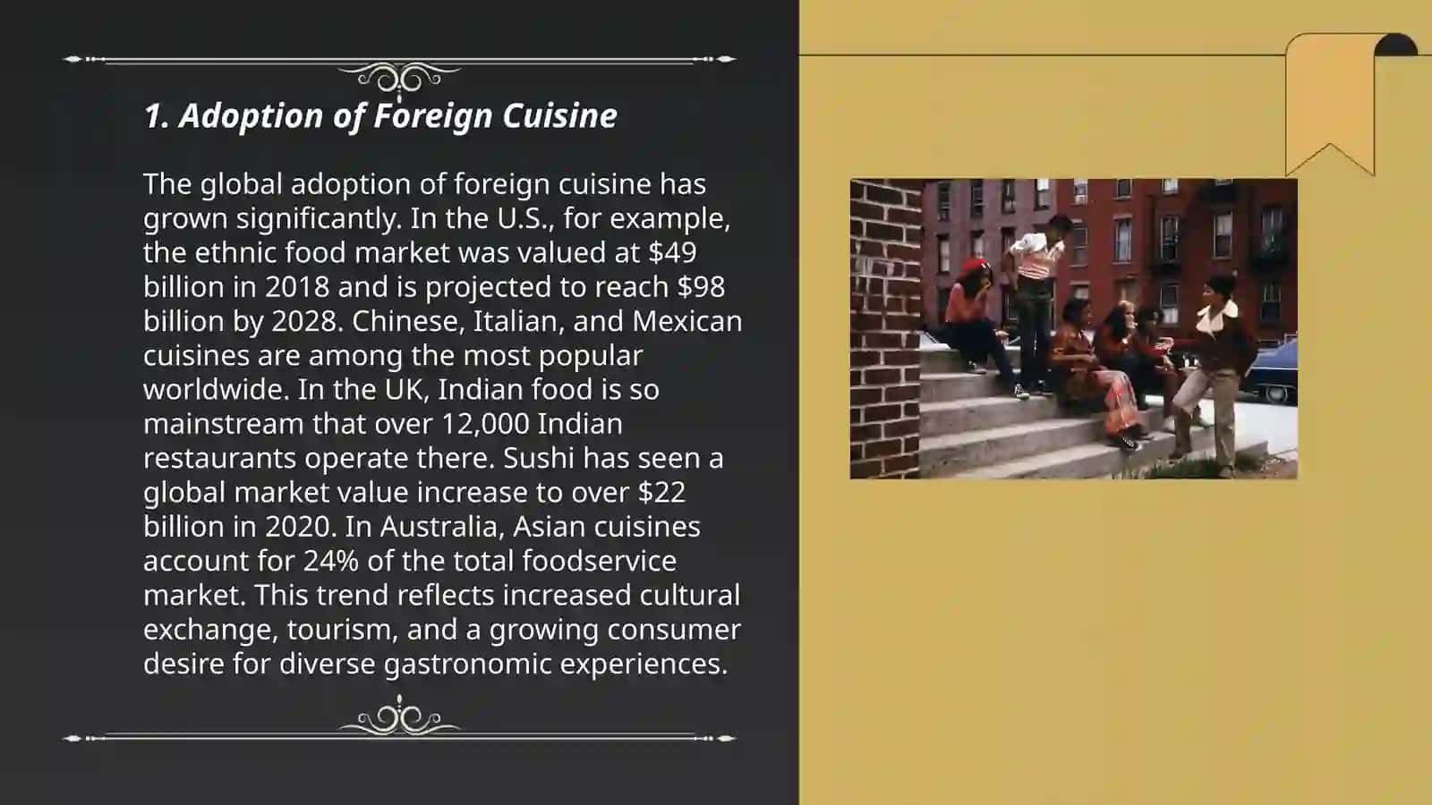 Adoption of Foreign Cuisine 3