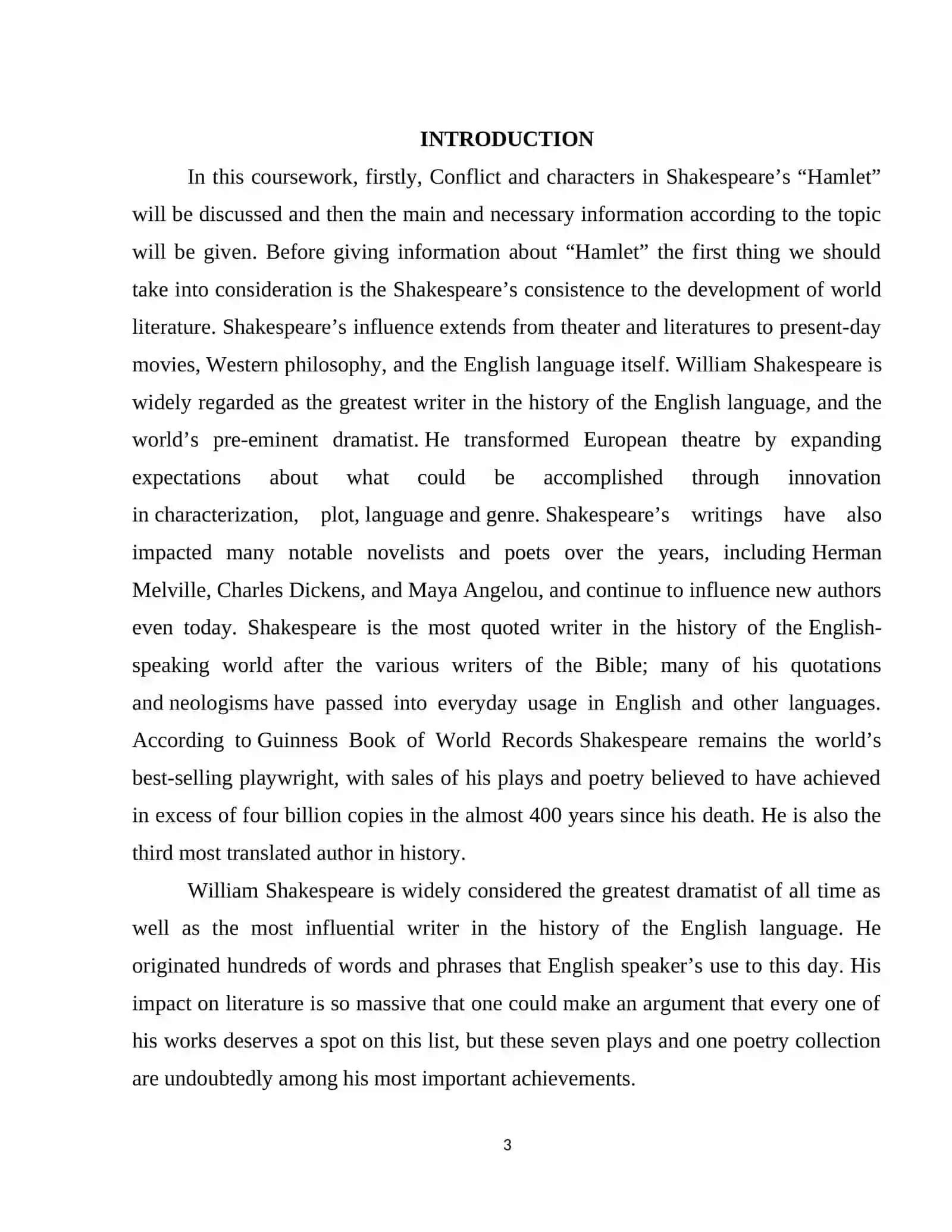 HAMLET - CONFLICTS AND CHARACTERS 3