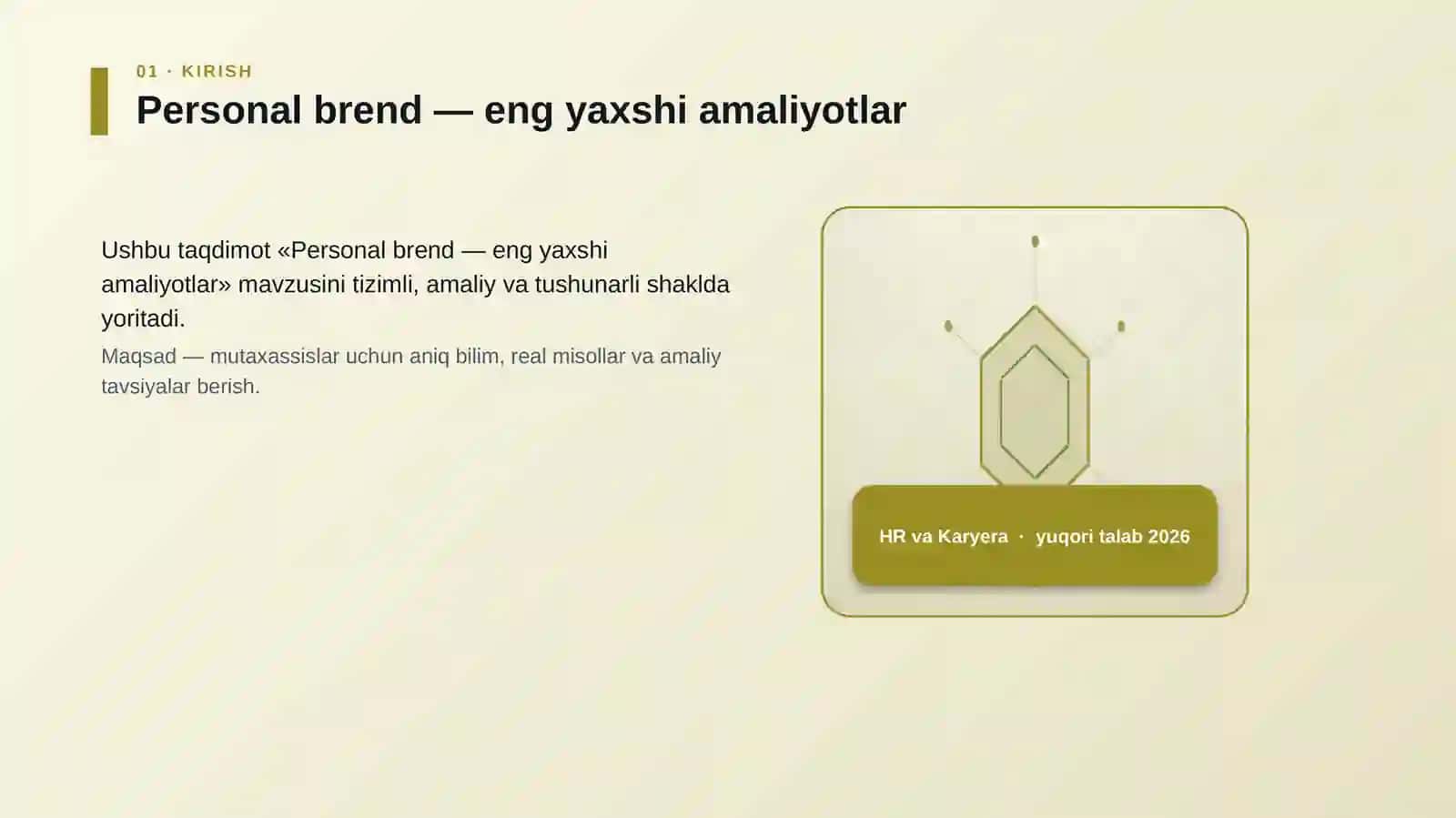 Personal brend — eng yaxshi amaliyotlar 3