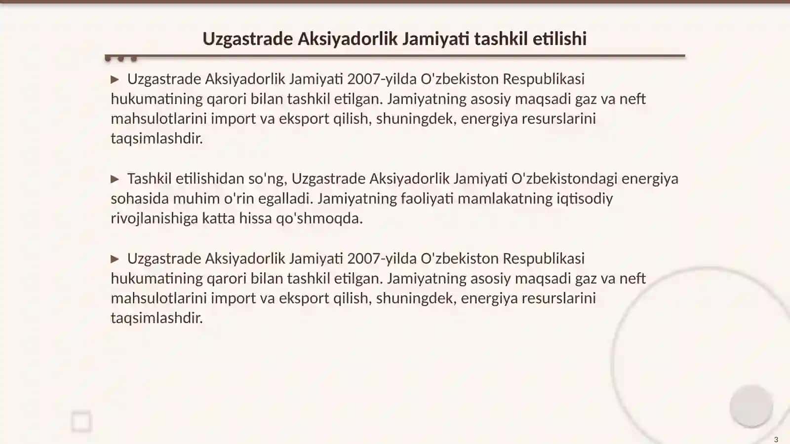 Uzgastrade Aksiyadorlik Jamiyati 3