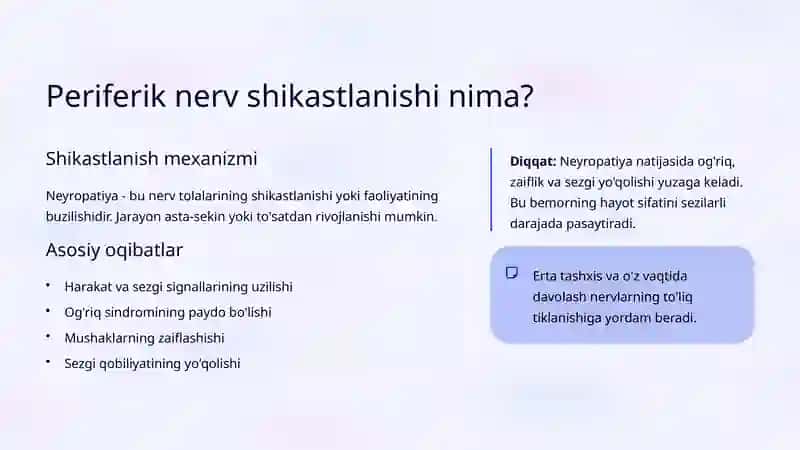Neyropatiyalar: Periferik nervlar shikastlanishi 3