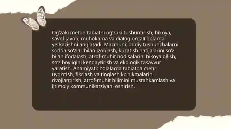 Bolalar tabiat bilan tanishtirish 3