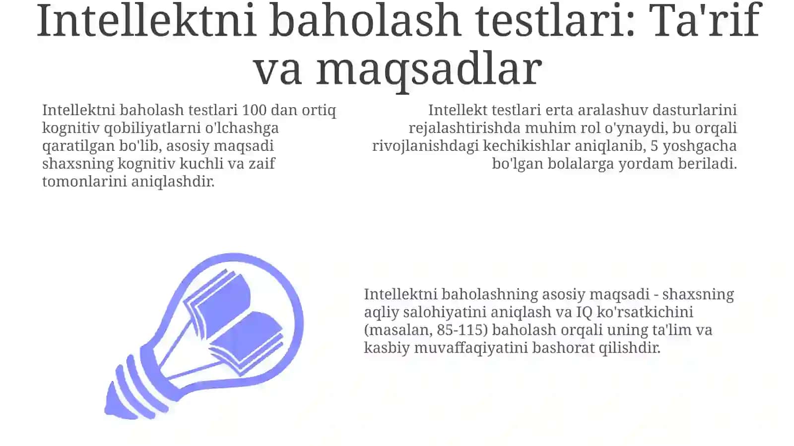 Intellektni baholash testlari 3