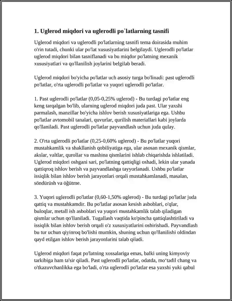 Uglerodli Po'latlar 3