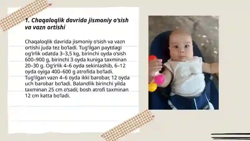 Chaqaloqlik davrining o‘ziga xos xusiyatlari 3