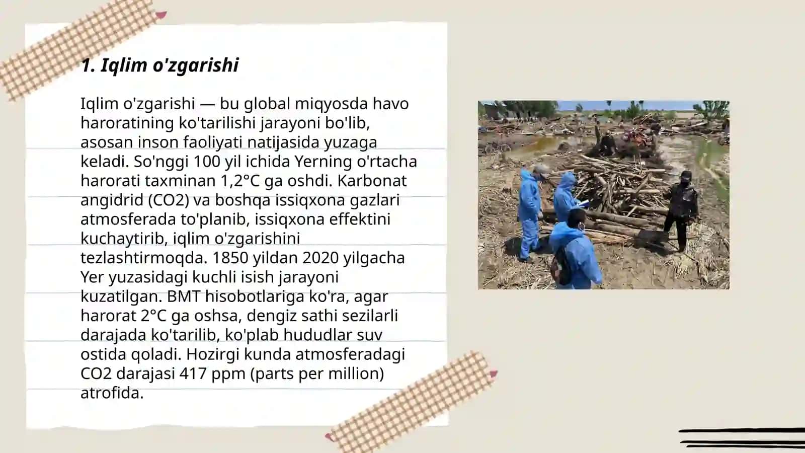 Iqlim o'zgarishi 3