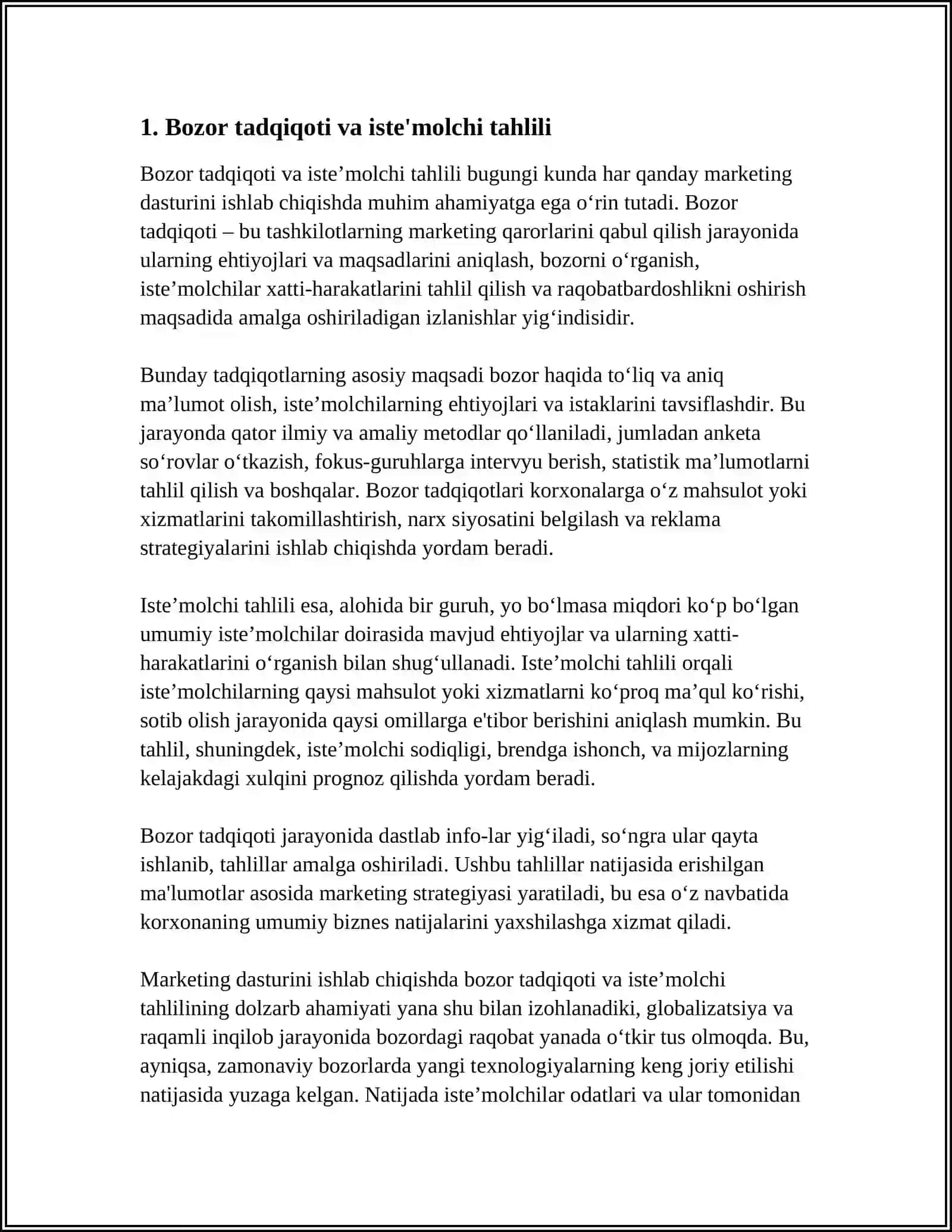 MARKETING DASTURINI ISHLAB CHIQISH 3