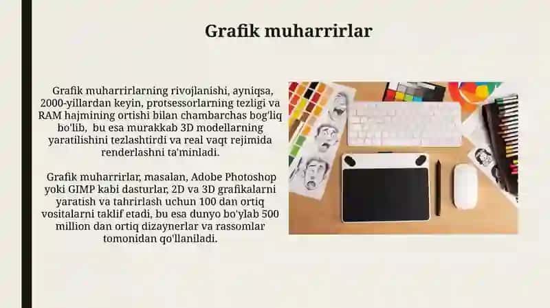 Kompyuter grafikasi va uning turlari 3