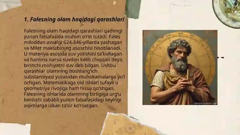 Fales va uning falsafiy qarashlari 3
