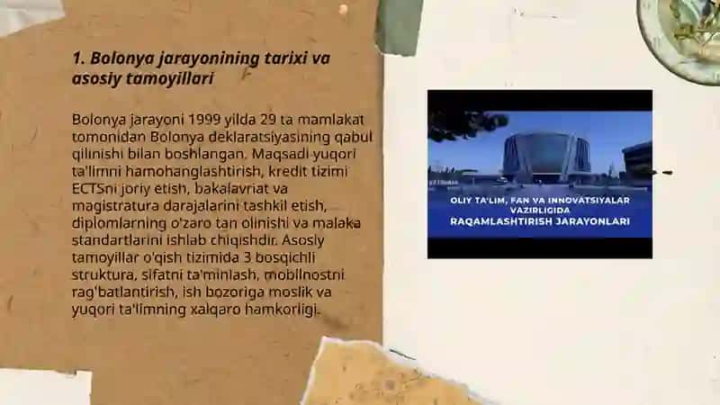 Oliy talim va Bolon jarayonlari 3