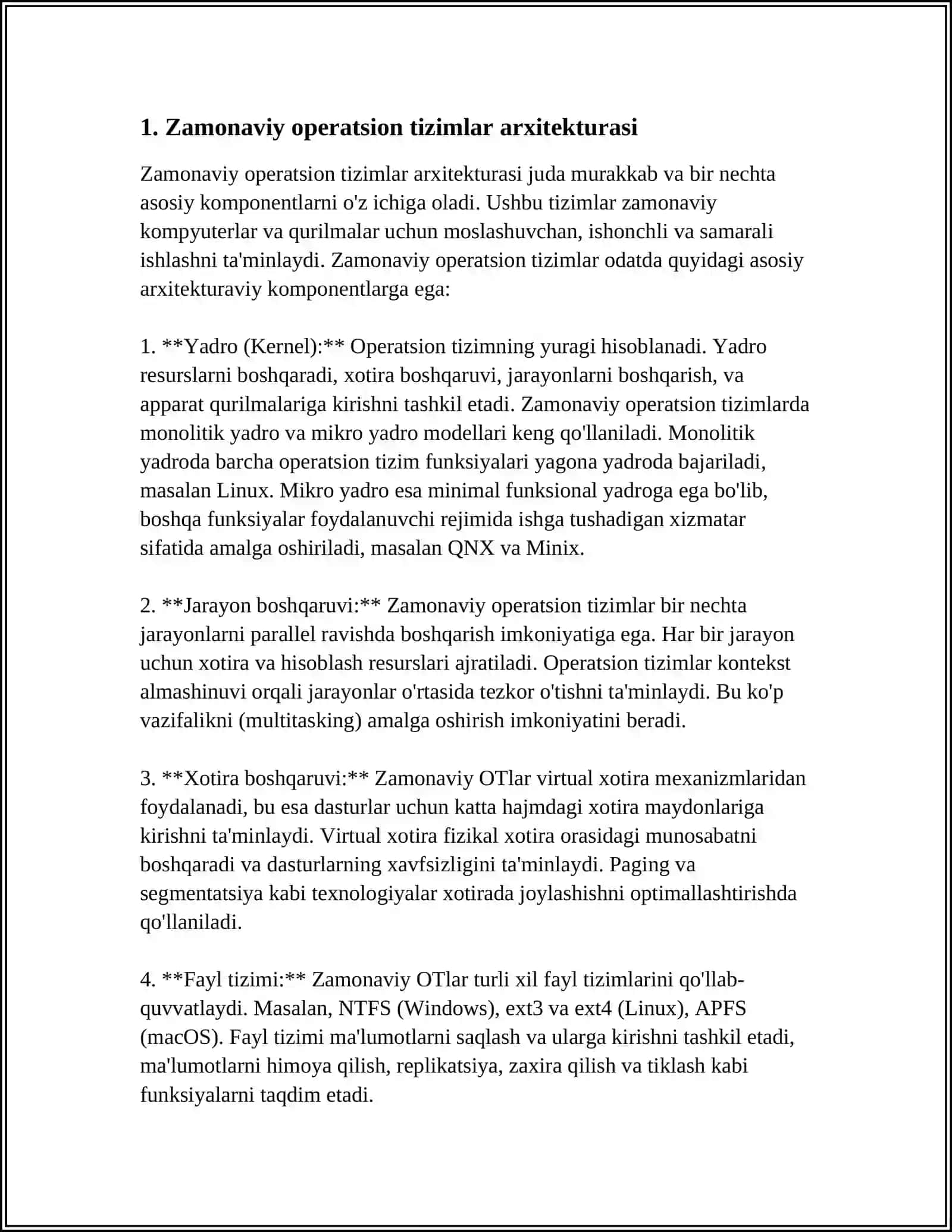 ZAMONAVIY OPERATSION QURILMALAR TAHLILI 3