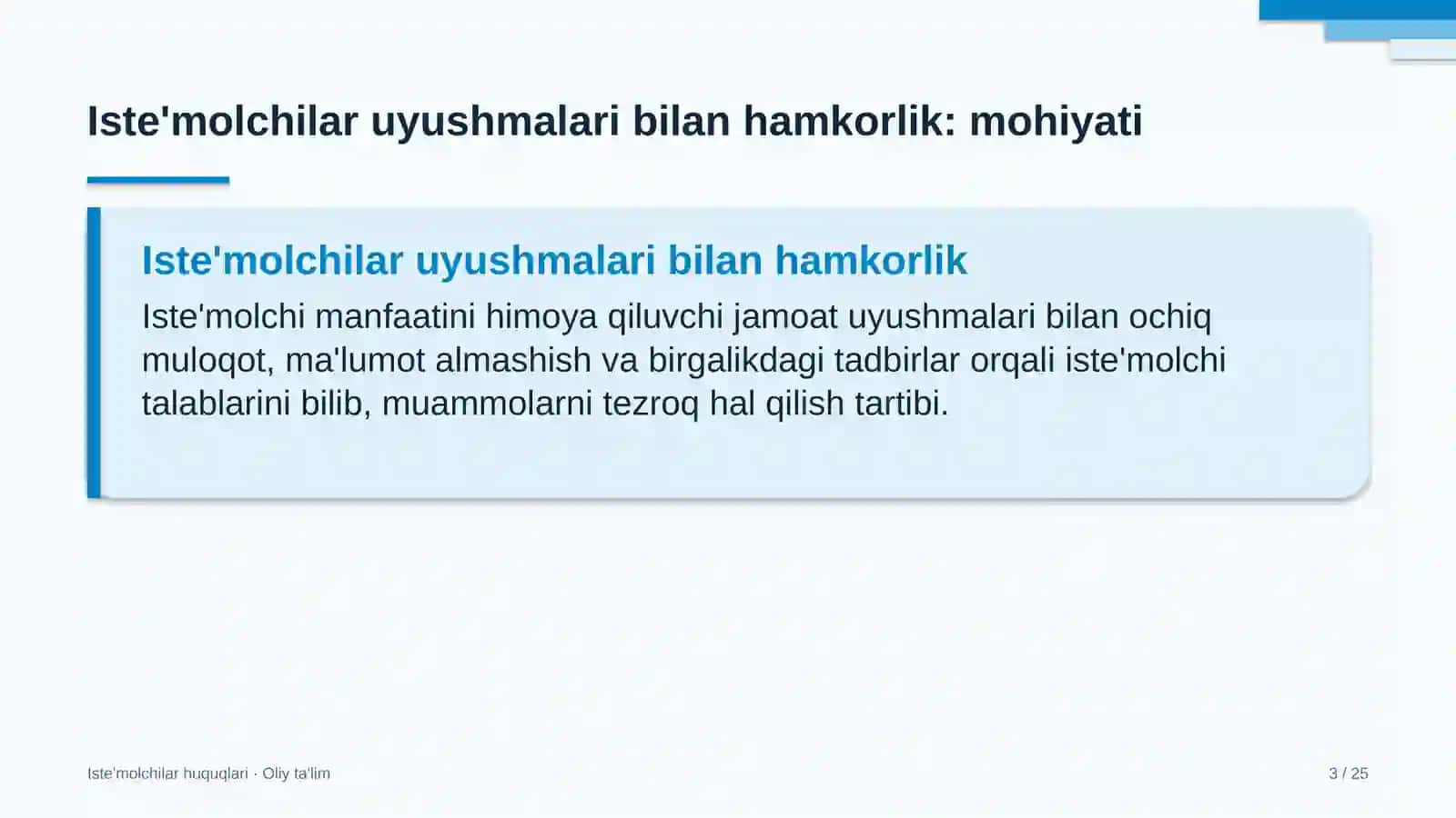 Iste'molchilar uyushmalari bilan hamkorlik 3