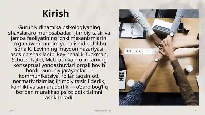 Guruhiy dinamika jarayonlari 3
