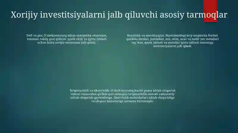 2020 2024 Yillarda Qozog'Iston Investitsiya Faoliyati 3