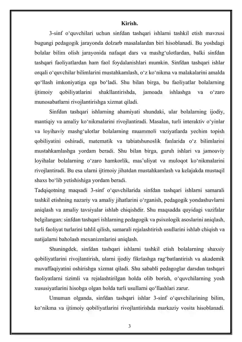 "MATEMATIKA O‘QITISH METODIKASI" 3
