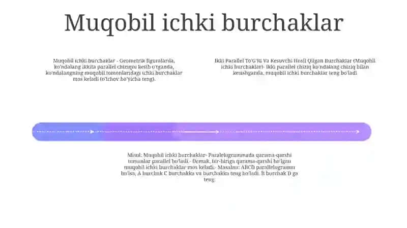 Muqobil ichki burchaklar 3