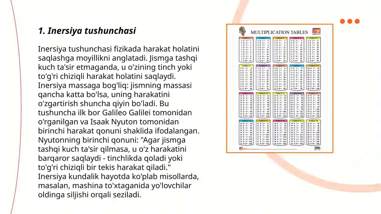 Inersiya tushunchasi 3