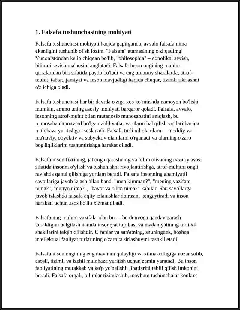 FALSAFA TUSHUNCHA VA UNING TURLARI 3