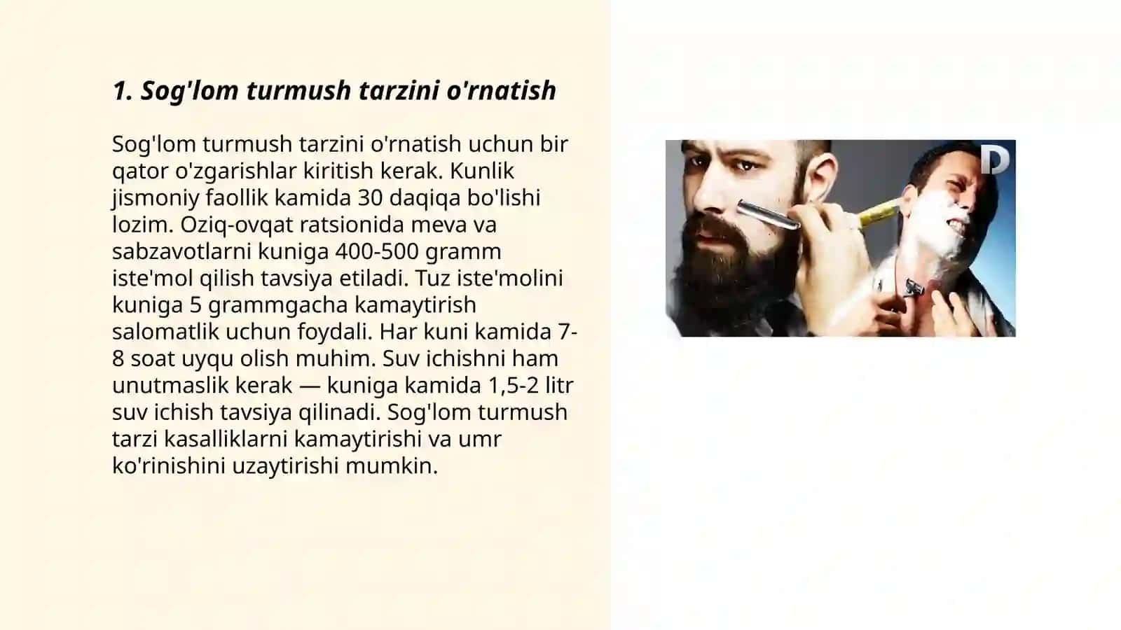 Kasalliklarni oldini olish usullari 3