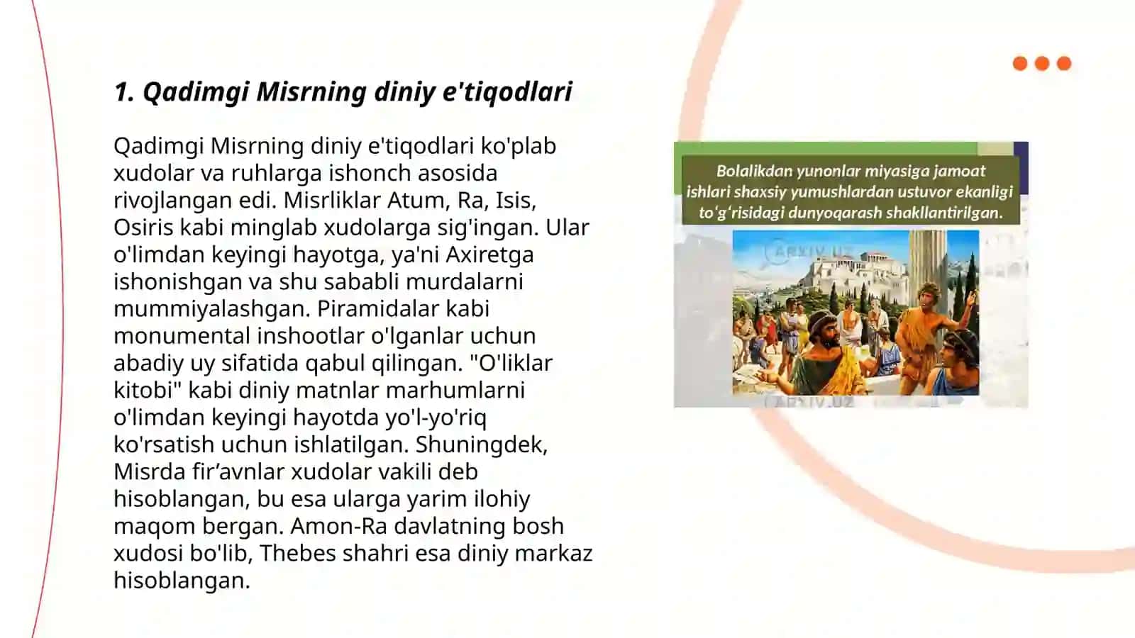 Qadimgi Misr madaniyati va arxitekturasi 3