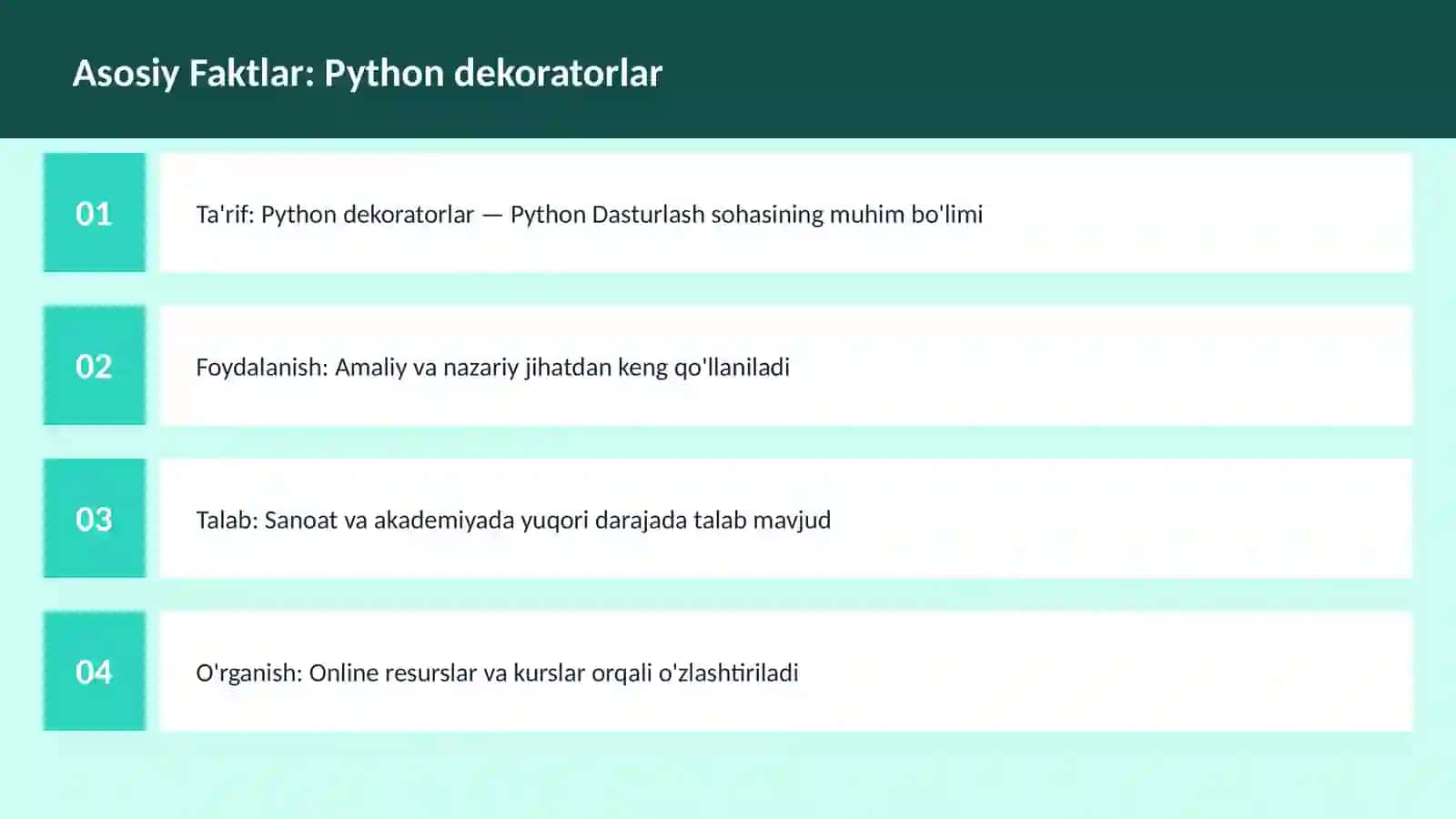 PYTHON DASTURLASH | Python dekoratorlar 3