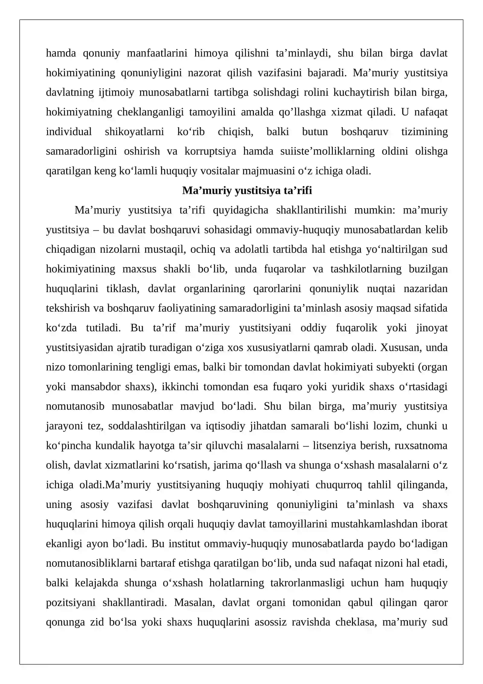 Ma’muriy yustitsiya 3