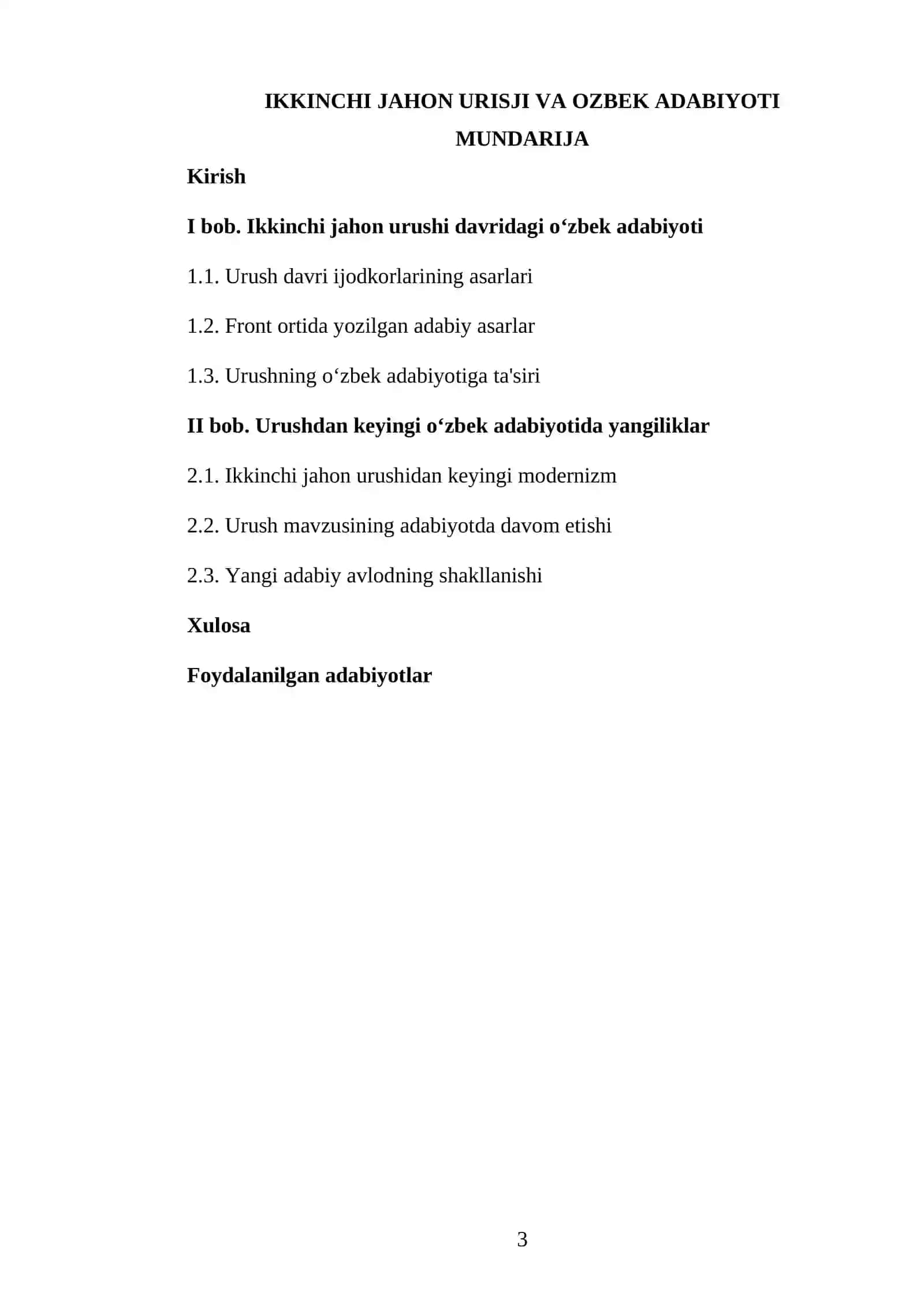 IKKINCHI JAHON URISJI VA OZBEK ADABIYOTI 3