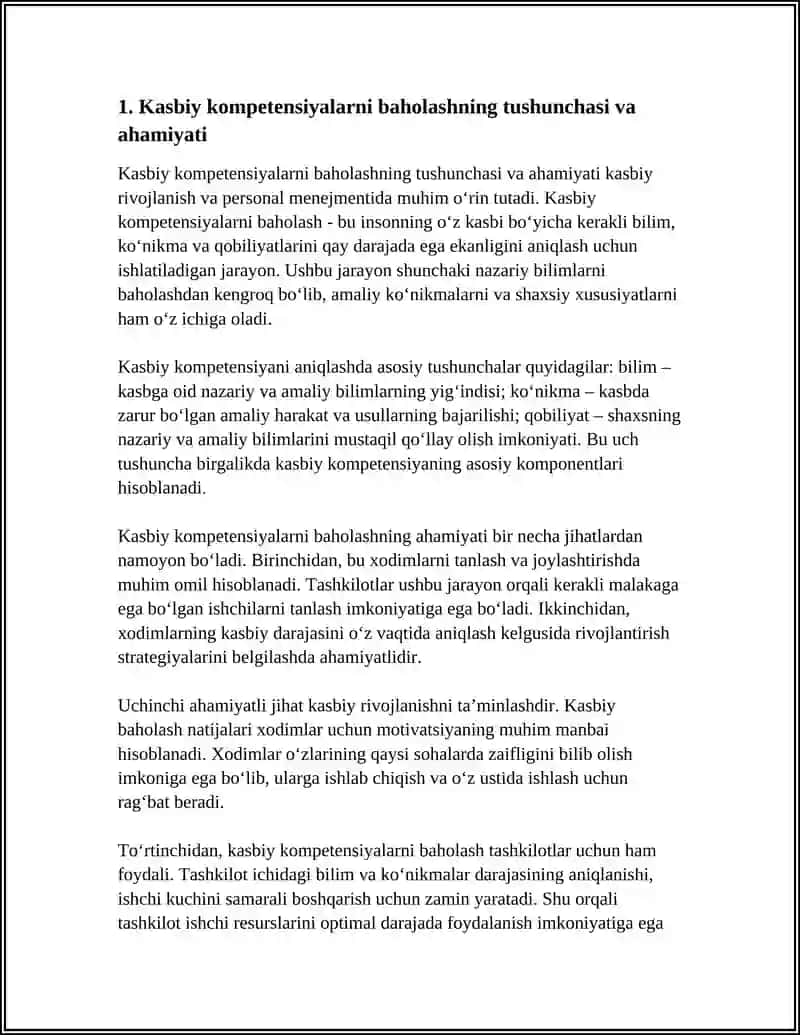 KASBIY KOMPETENSIYALARNI BAHOLASH USULLARI 3