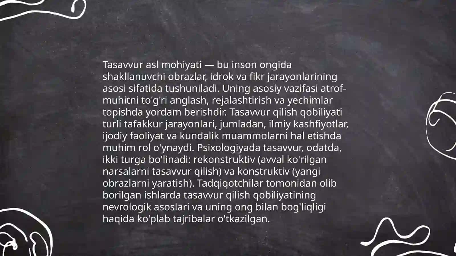 Tasavvur haqida tushuncha 3